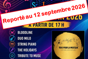 Festival de Musique reporté au 12 septembre 2026
